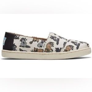 NWT/NIB Toms Alpargata Raccoon Print Slip-On Shoes 🦝🍕🗑️🍌🥳